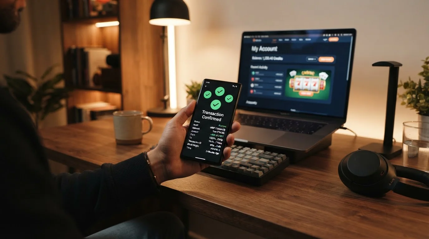 Blockchain transakce s potvrzením vkladu do kasina