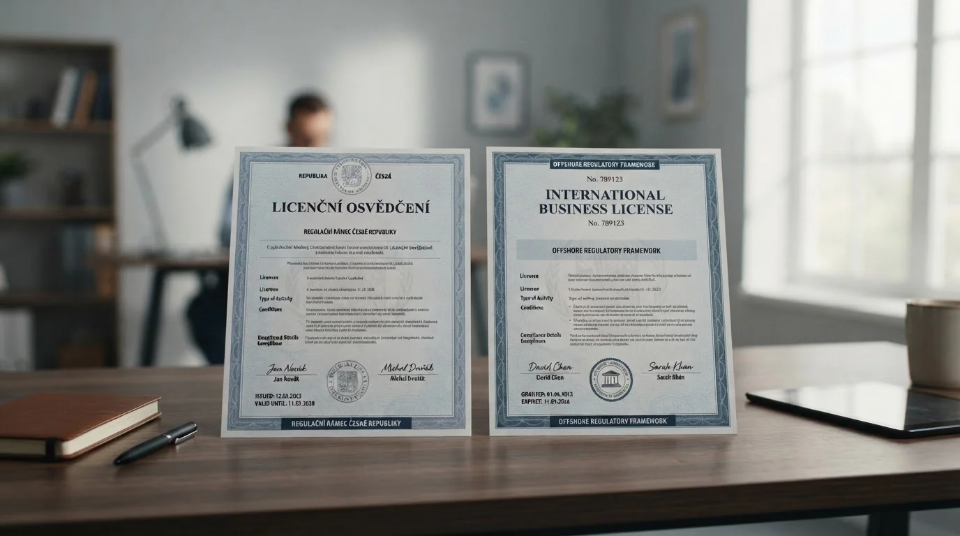 Rozdíl mezi českou MFČR licencí a zahraniční Curaçao licencí