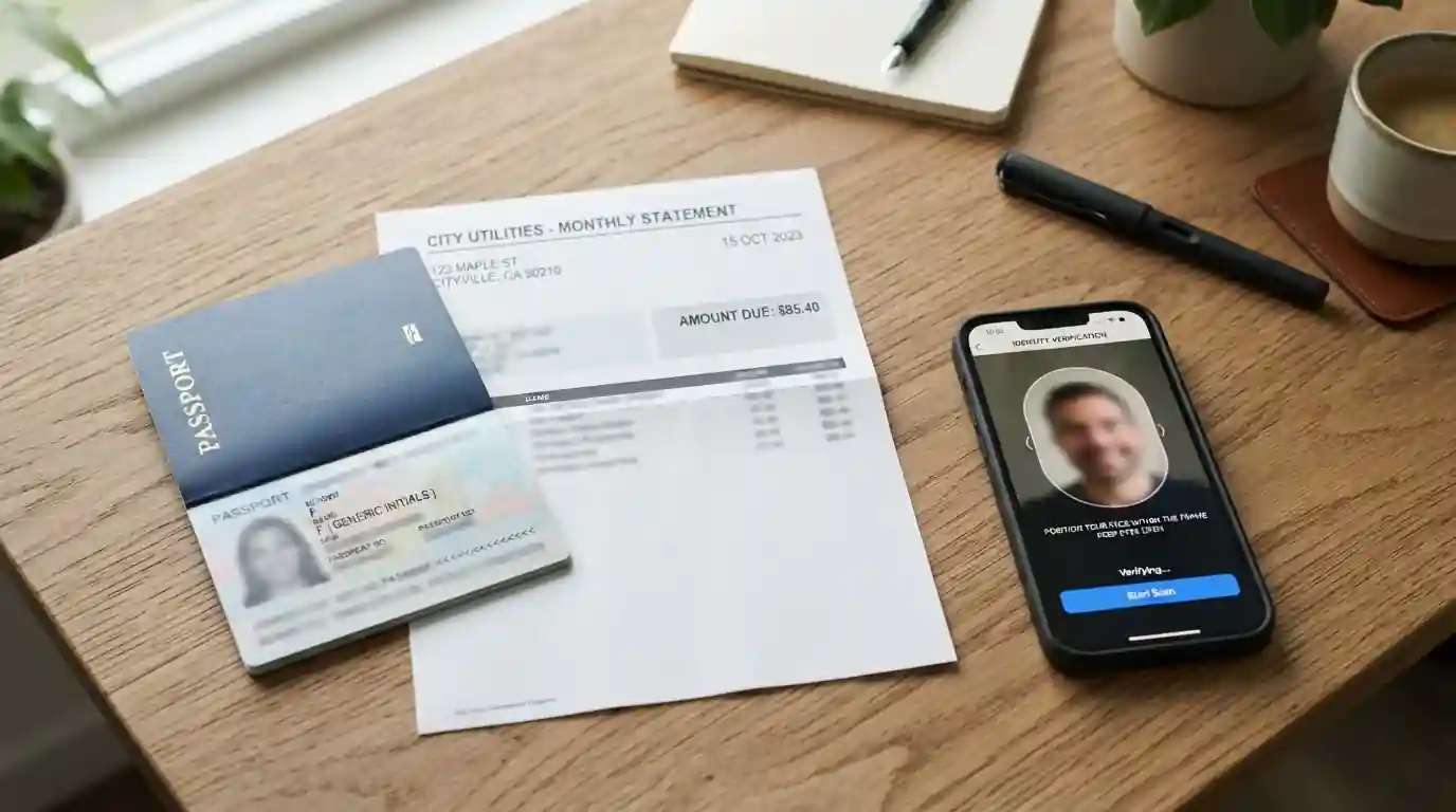 Dokument KYC ověření s ID a doklad o adrese pro kasino