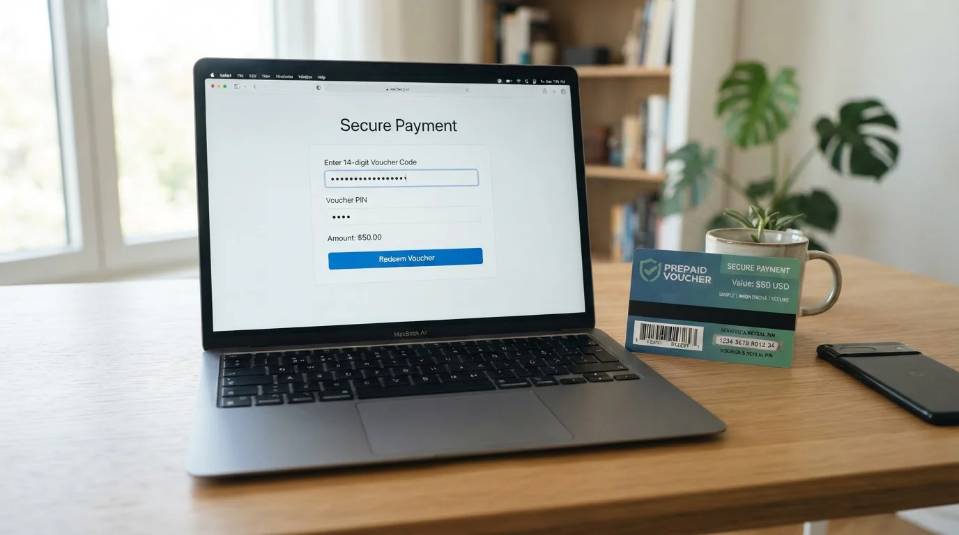 Paysafecard poukaz připravený k použití v online kasinu